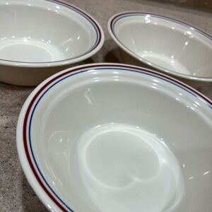 Three 3 Vintage Corelle By Corning ABUNDANCE Soup Cereal Bowls